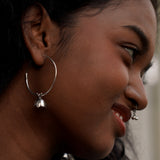 Mogra single flower hoops