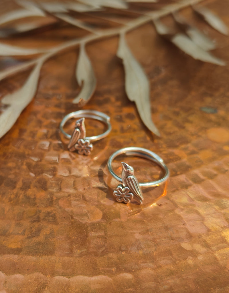 Chaman bird toe rings