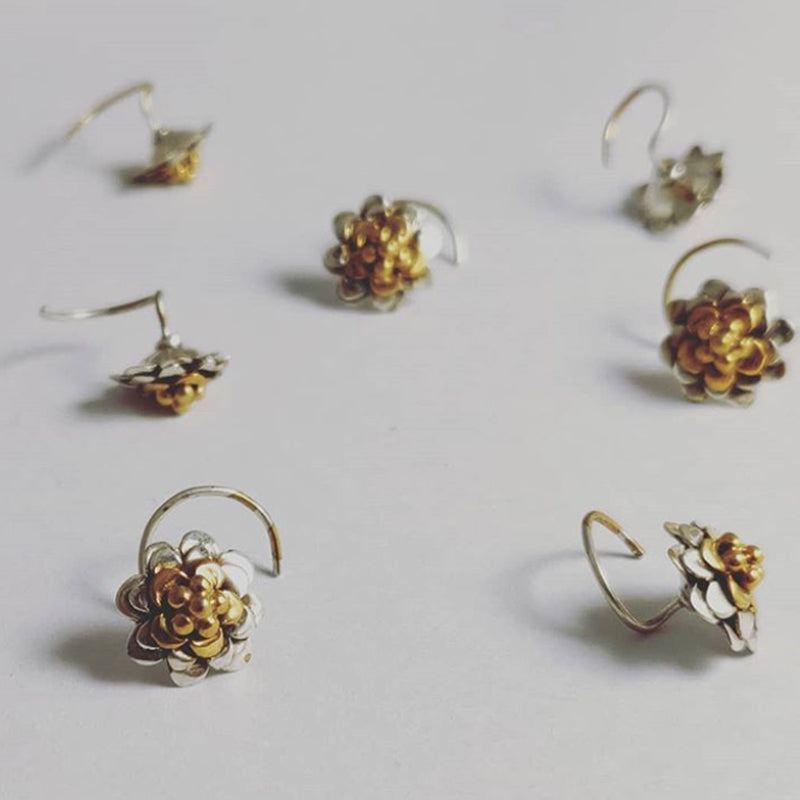 Bloem nose pin (two toned)
